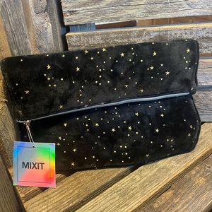 Fold over Jcpenny Handbag ✨👜 Black with Gold Stars